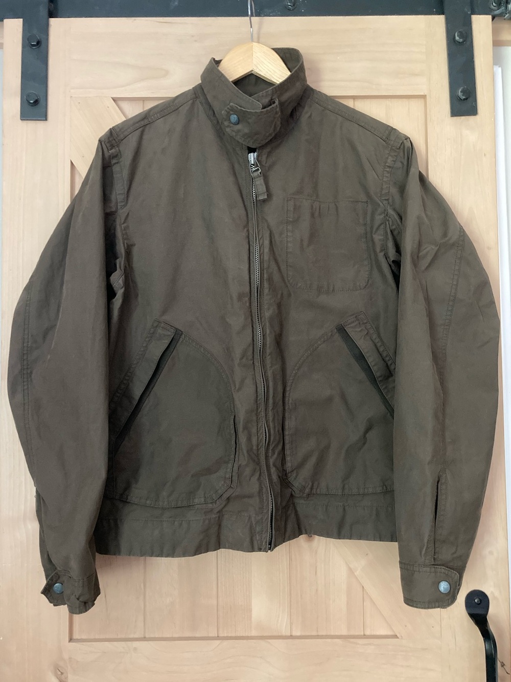 Eddie Bauer Trucker Mens Utility Field Jacket Full Zip Size Medium